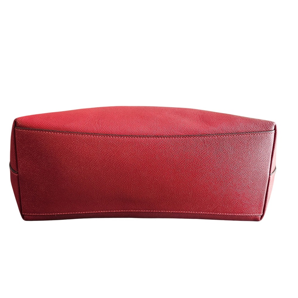Coach 79608 Gallery Tote Crossgrain Leather Handbag Red - Picture 5 of 8